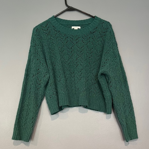 American Eagle Outfitters Green Crew Neck Sweater - Picture 1 of 3